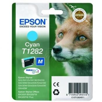 Epson C13T12824011 - Cartucho de tinta, cian válido para EPSON Stylus SX445W / SX440W / SX435W / SX430W / SX425W / SX420W / SX235W / SX230 / SX130 / SX125 / S22 & EPSON Stylus Office BX305FW Plus / BX305FW / BX305F