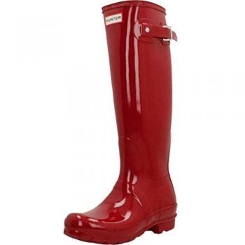 Hunter Women's Original Tall Rain Boots - Red Rubber - Size UK 4
