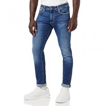 Jean Pepe Jeans Stanley Fit Regular Azul Efecto Desgastado Sostenible 31/34