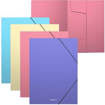 Carpetas Solapas Matt Pastel Erichkrause Pack de 4 A4 Colores Surtidos