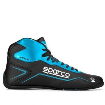 Sparco K-Pole Racing Kart Boots - Size 46, Black/Blue