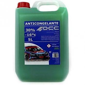 Refrigerante Anticongelante Verde 30% Protección hasta -16ºC Envase de 5 Litros