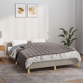 vidaXL Weighted Blanket 150x200 cm 7 kg Grey Fabric