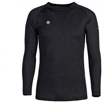 Camiseta Térmica Técnica para Hombre Izas Nelion Negra con Tecnología Dry Fit y Hydrospeed - Talla 3XL