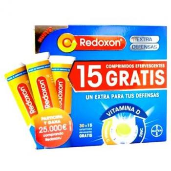 Redoxon Extra Defenses Orange Flavor 30+15 Effervescent Tablets with Vitamin C and Zinc