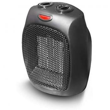 Adler AD 7702 Portable Ceramic Fan Heater, 1500W, Adjustable Thermostat, 2 Power Levels, Black