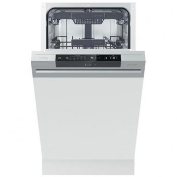 Lavavajillas Gorenje GI561D10S, 45cm, Semi Integrado, 11 Cubiertos, 45 dB, Acero Inoxidable