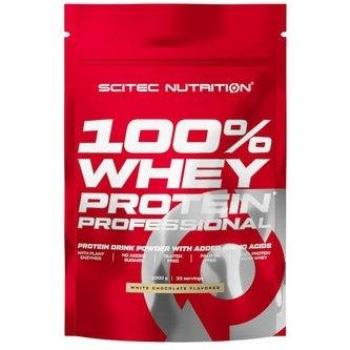 Scitec Nutrition 100% Whey Protein Professional - Proteína de suero de leche con aminoácidos extra y enzimas digestivas, sin gluten y sin aceite de palma, sabor chocolate blanco, 1Kg