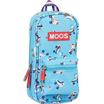 Plumier Mochila C/4 Port. Llenos Moos Rollers - Safta