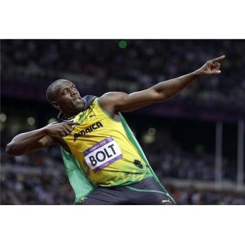 Usain Bolt Poster On Silk <52cm x 35cm, 21inch x 14inch> - Cartel de Seda - 958059