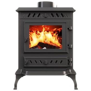 Estufa de leña independiente de hierro fundido negro P3 (7,4 kW) ECO