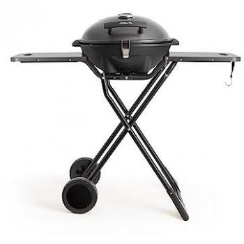 Barbacoa Eléctrica Plegable 2 en 1 - Superficie BBQ, Control de Temperatura, 5 Niveles Regulables, Compacta y Versátil