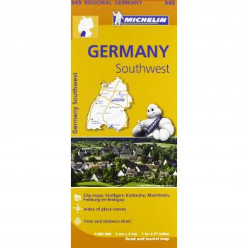 Mapa Regional Germany Southwest - Aa.vv