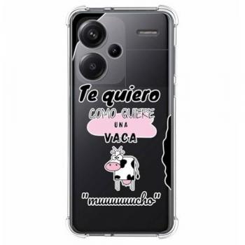 Funda Silicona Antigolpes Diseño Vaca para Xiaomi Redmi Note 13 Pro+ Plus 5G
