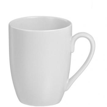 Taza de porcelana mate 350 ml blanca Kozina