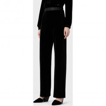 Emporio Armani Pantalón de mujer en chinilla con goma en cintura