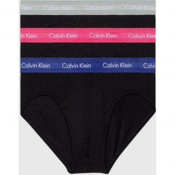 Calvin Klein Men's Cotton Stretch Wicking Briefs - 3 Pack, Black, Size L