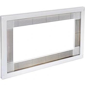 Emuca 8061515 Marco para encastrar microondas en mueble de 60cm en plástico blanco