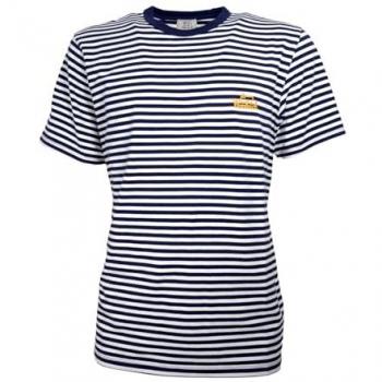 Woolrich Men's Soft and Comfortable Striped Blue T-Shirt Size M