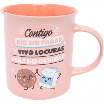 Taza Mr. Wonderful: Contigo río sin parar y vivo locuras para no olvidar