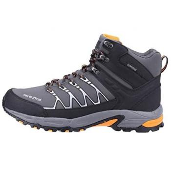 Cotswold Men's Abbeydale Mid Waterproof Hiking Boots - Grey/Orange Size 10