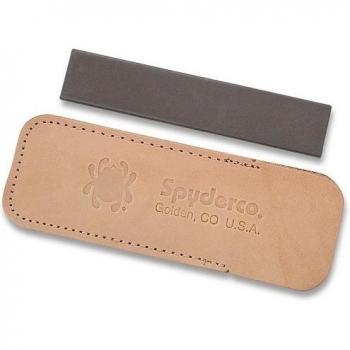Spyderco Medium Grit Brown Ceramic Lightweight Pocket Stone Knife Sharpener Navaja