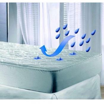 Velfont Waterproof and Breathable Quilted Mattress Protector, Single Size