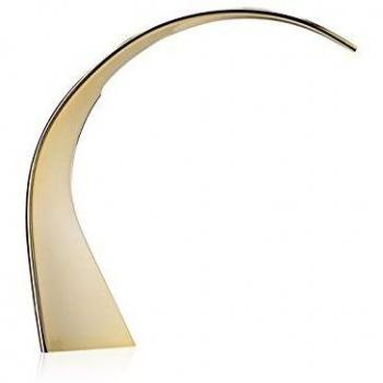 Lámpara de mesa LED Taj Mini, dorada, 32 cm, plástico