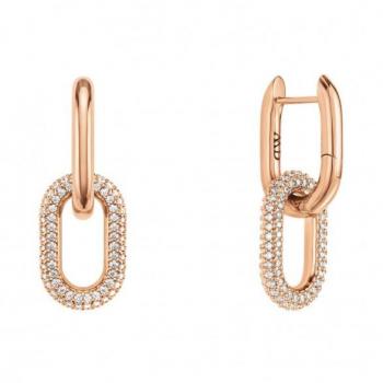 Pendientes de Cristal Daniel Wellington DW00400576 en Oro Rosa 27.5mm