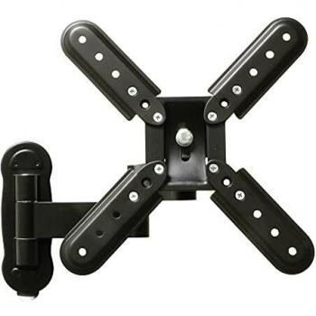 Amig - Soporte de Pared con Doble Brazo para Televisión de hasta 37 Pulgadas - Peso Máximo 30 kg | Fabricado en Acero Color Negro | Apto para Pantallas de TV Led, LCD, Plasma