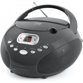 New ONE RD310 Radio Reproductor CD/MP3 USB negro brillante