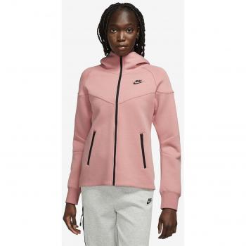 Nike Women's Sportswear Tech Fleece Windrunner Lightweight Zip Hoodie - Pink Size S