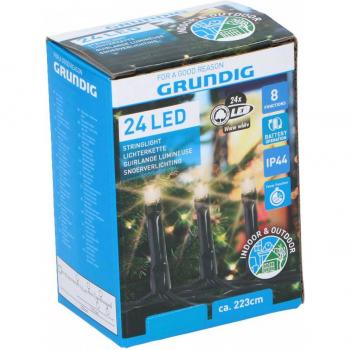 Guirnalda 24 Luces LED Grundig 8 Funciones 223 cm