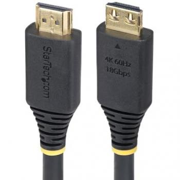 StarTech 15ft (4.5m) High Speed HDMI 2.0 Cable with Gripping Connectors, 4K 60Hz, 18Gbps UHD