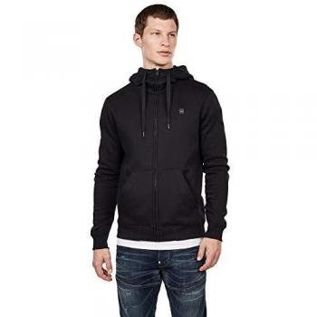 G-Star Raw Premium Core Hooded Zip Sweatshirt for Men, Black, Size L