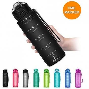 ZOUNICH Botella Agua Deporte, Botella Agua Niños sin BPA Reutilizable Plástico Tritan - 500 ml / 700 ml / 1 l / 1.2 l, Cantimploras para Te con Filtro, para Infantil, Gimnasio, Bicicleta
