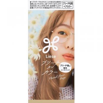 KAO Liese Flannel Flower Beige Hair Bleach for Black Hair 108mL