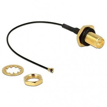 Cable de antena RF RP-SMA hembra a MHF IV macho, 10 cm, resistente al agua