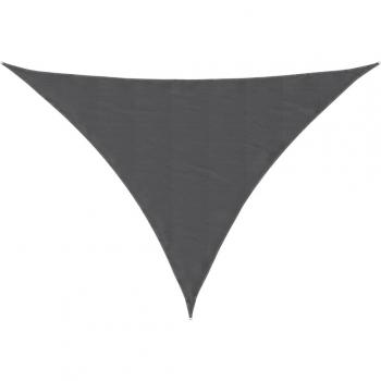 Toldo de vela triangular de tela Oxford gris antracita 2,5x2,5x3,5 m