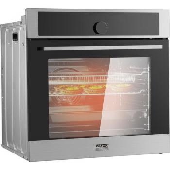 Horno Empotrable VEVOR 76L Eléctrico 3550W con 16 Funciones de Cocción y Calentamiento Rápido a 200°C en 5 Minutos