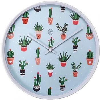 Reloj de Pared Nextime 7348 Cactus Dia 30cm Plástico Blanco