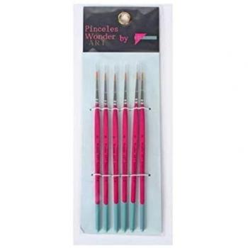 Conjunto de 6 pinceles para bellas artes Pryse, ideal para artistas y estudiantes