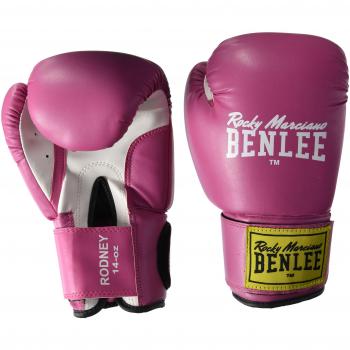 Benlee Rodney Artificial Leather Boxing Gloves Pink/White 8 oz Unisex