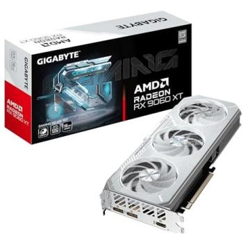 Tarjeta Gráfica Gigabyte Radeon RX 9060 XT GAMING OC ICE 16GB GDDR6, PCI-E 5.0, 256bit, 3320 MHz, 2x DisplayPort, 1x HDMI