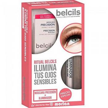 Belcils PACK Máscara Precisión Define y Alarga Negro, 12ml+Iluminador, 2.5ml