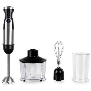 Batidora de mano Orbegozo 1200W con picador universal, vaso mezclador y batidor de alambre