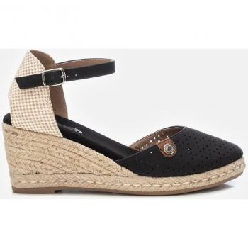 Sandalia de cuña para mujer Refresh - Negro