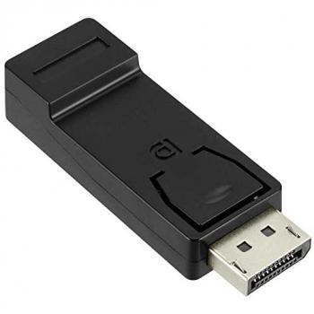 Adaptador OcioDual DisplayPort DP a HDTV M/H Negro Vídeo Audio 1080p para PC, TV y Monitor