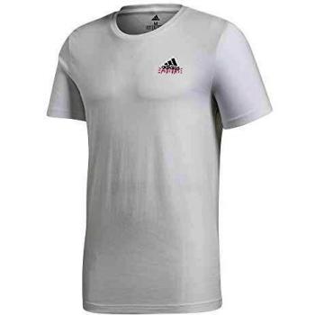 adidas Doodle Emblem Camiseta de Manga Corta, Hombre, White, 3XL