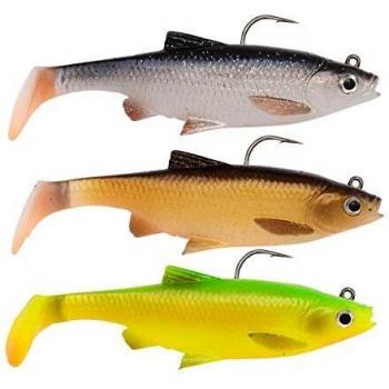 Savage Gear 3D Roach – 3 peces de goma para lucio, perca y lucioperca, cebo de goma para pesca de spinning, cebo de goma para pesca de lucios, longitud: 7,5 cm, peso: 9 g